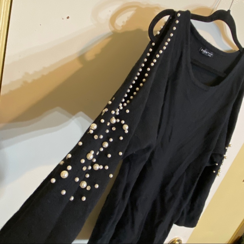 SHEIN Sweater Pearl Dress